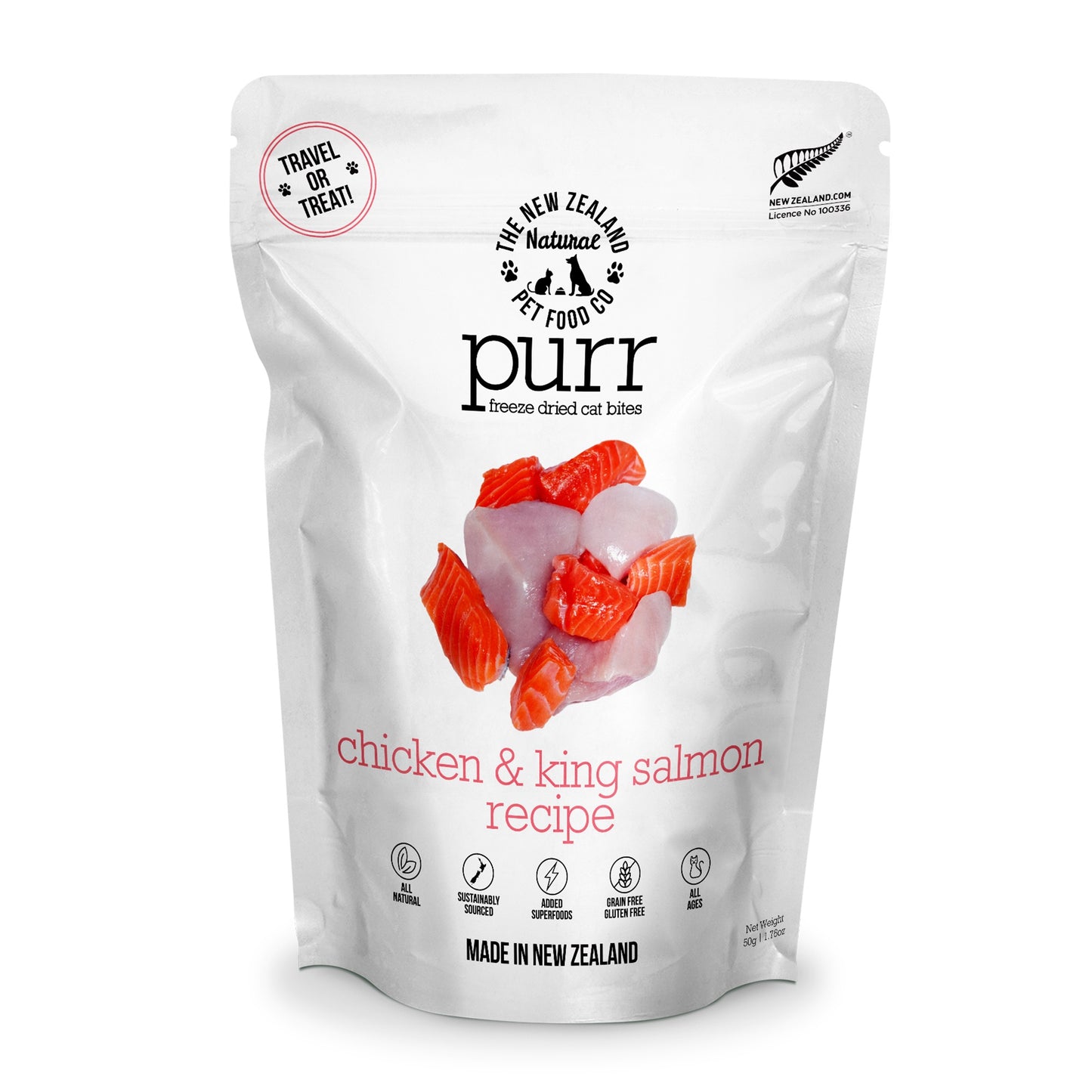 Purr Chicken & Salmon Freeze Dried Cat Treats