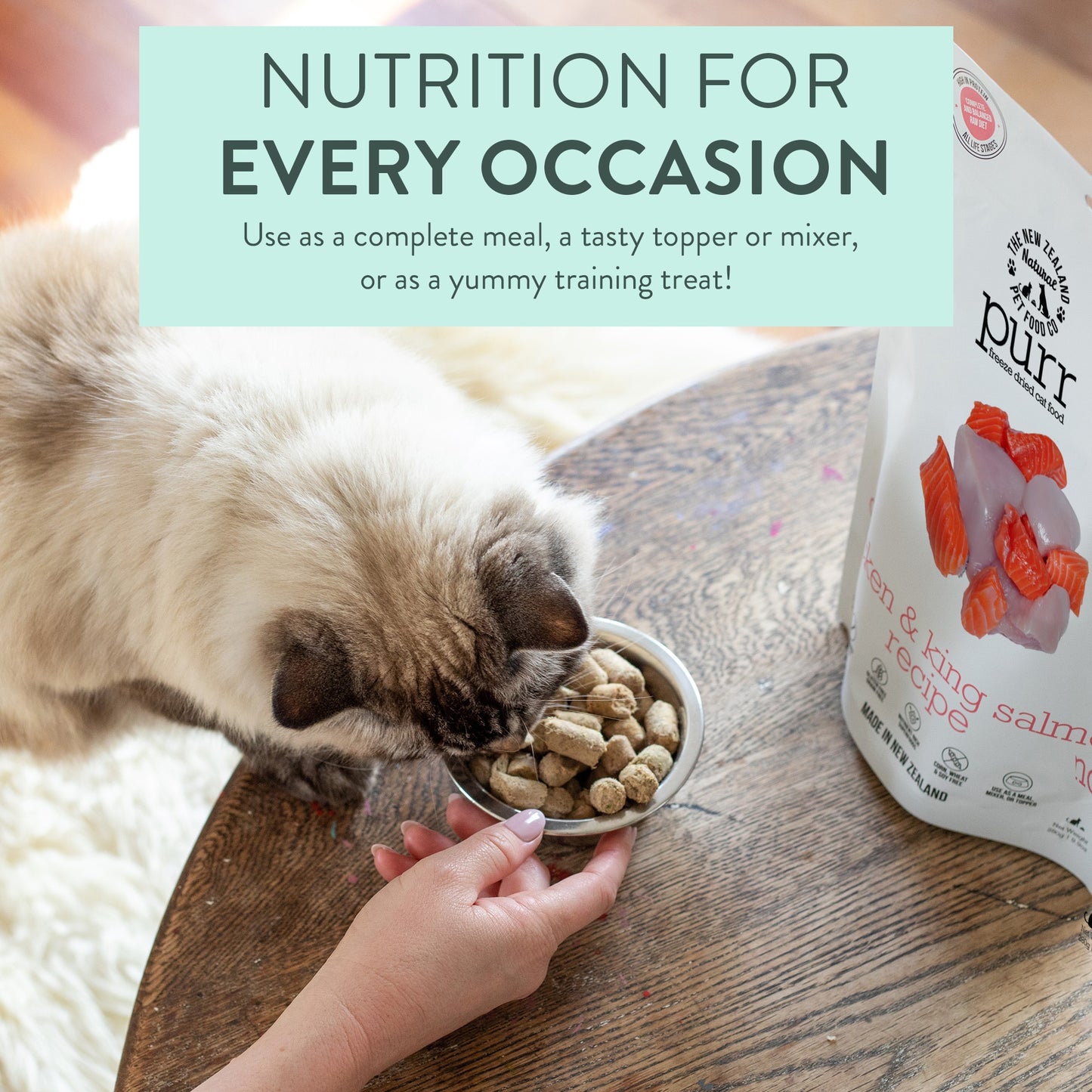 Purr Chicken & Salmon Freeze Dried Cat Treats