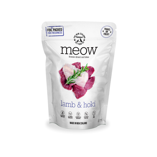 Meow Lamb & Hoki Freeze Dried Cat Treats 50g
