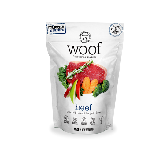 WOOF Freeze Dried Beef Dog Treats