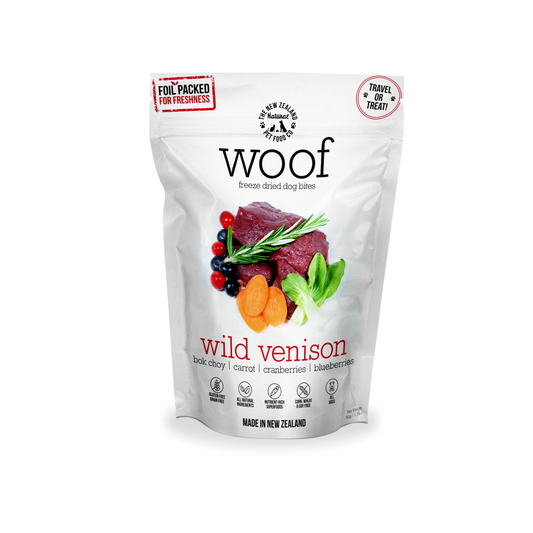WOOF Freeze Dried Wild Venison Dog Treats