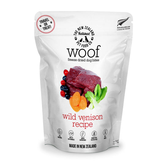 Woof Freeze Dried Wild Venison Dog Treats