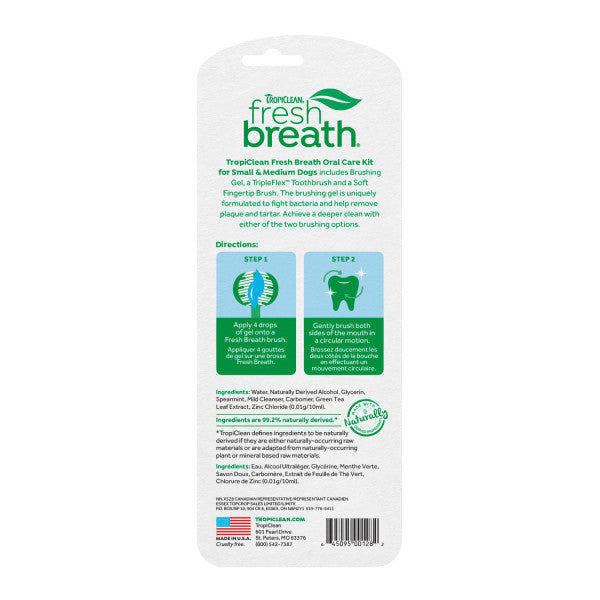 Tropiclean Oral Care Kit For Dogs