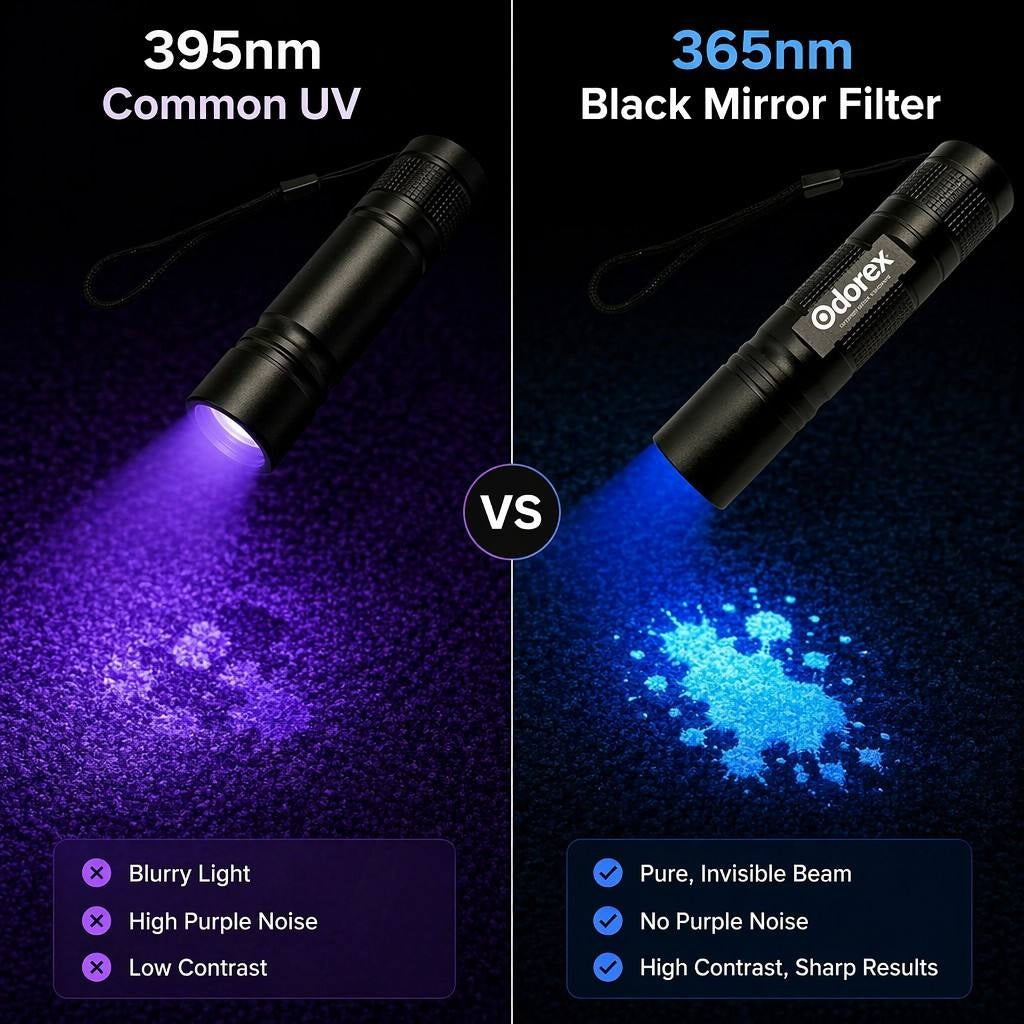Odorex UV Blacklight Urine Detector Torch