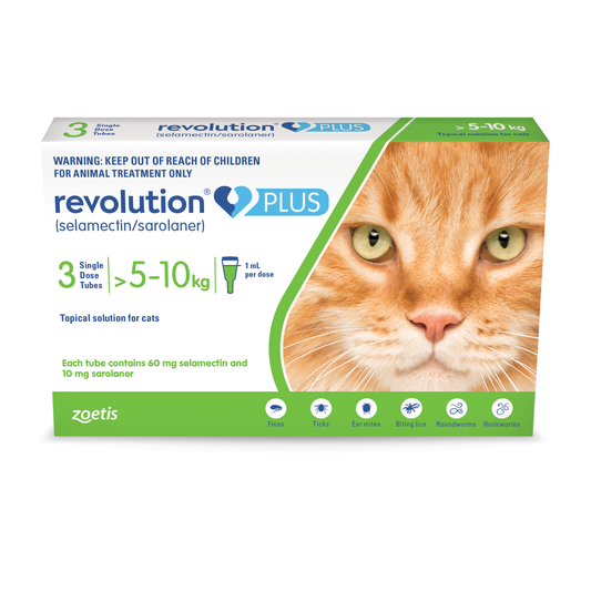 Revolution Plus Spot-on Treatment for Cats 5-10kg