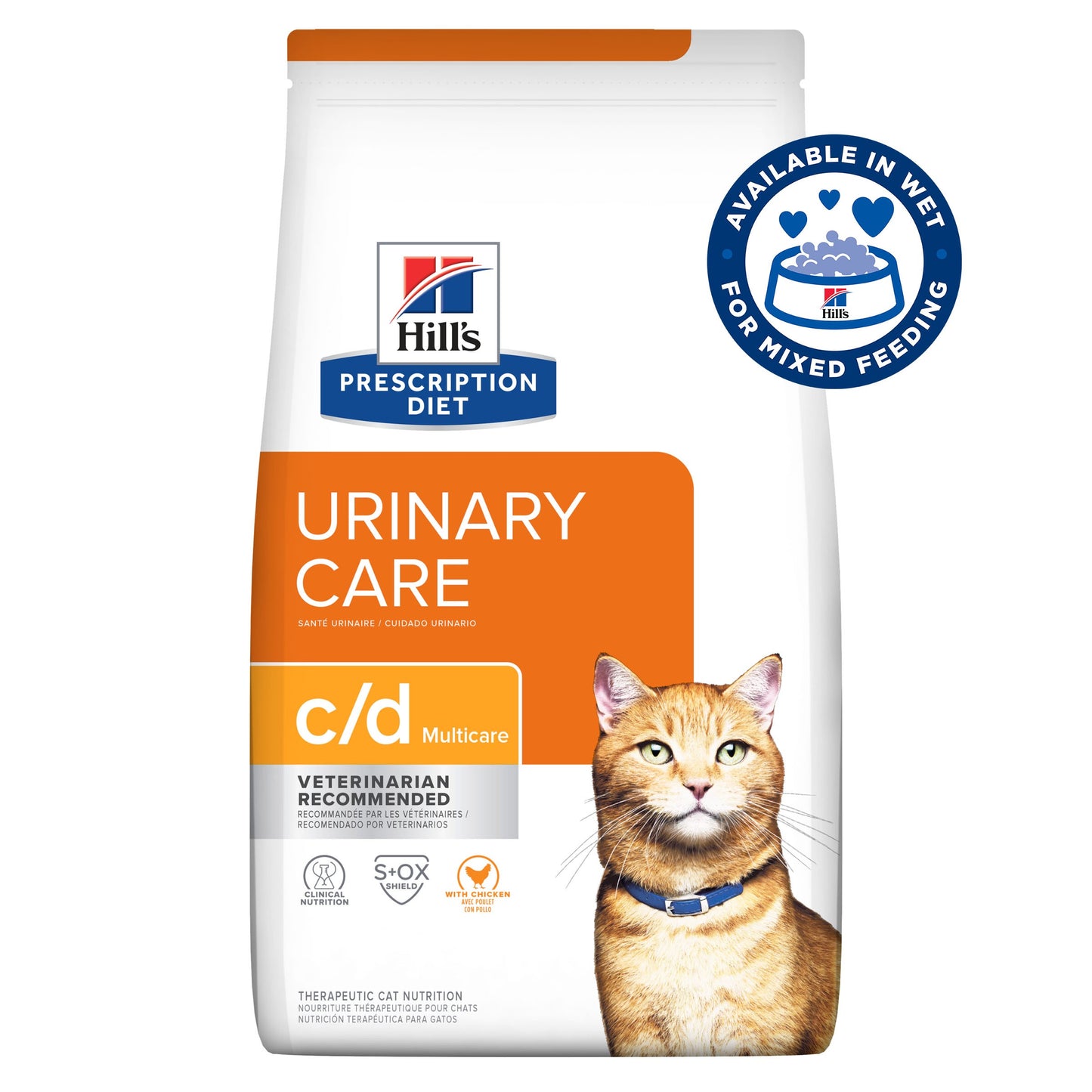 Hill's Prescription Diet c/d Multicare Urinary Care with Ocean Fish Dry Cat Food