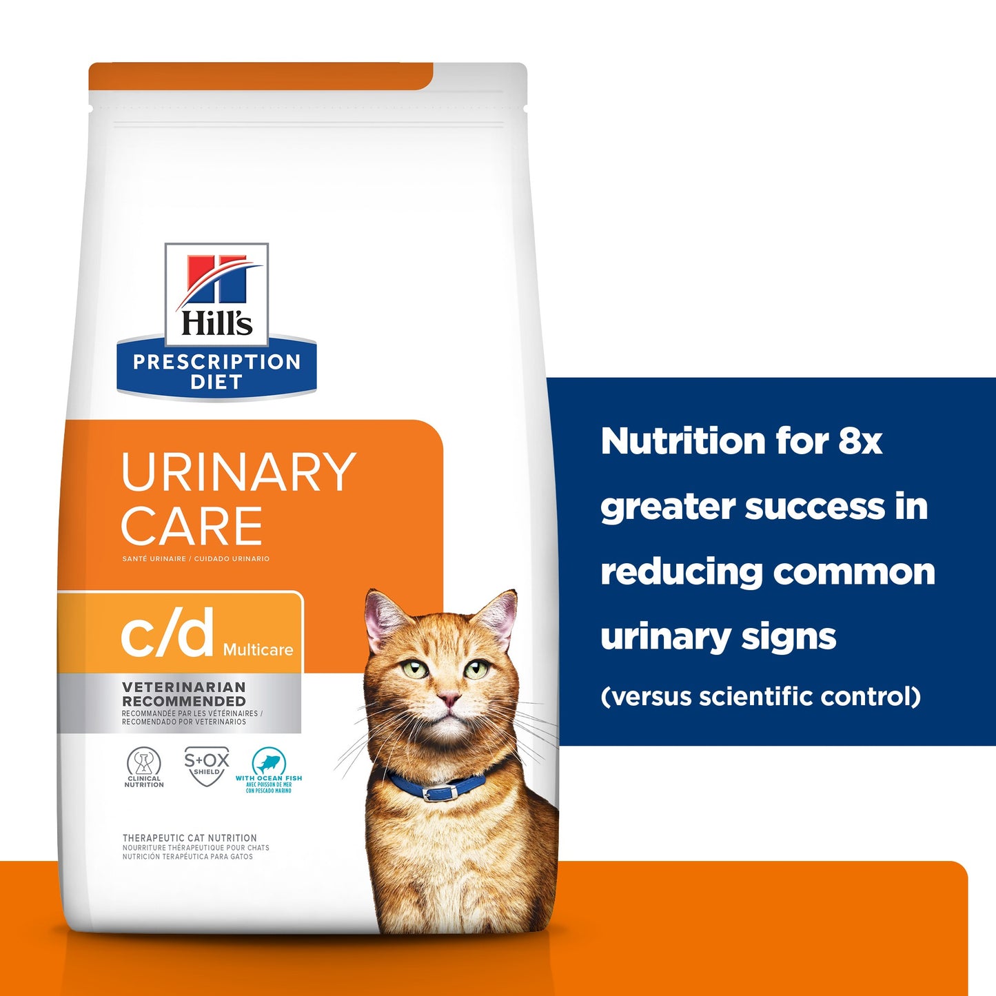 Hill's Prescription Diet c/d Multicare Urinary Care with Ocean Fish Dry Cat Food