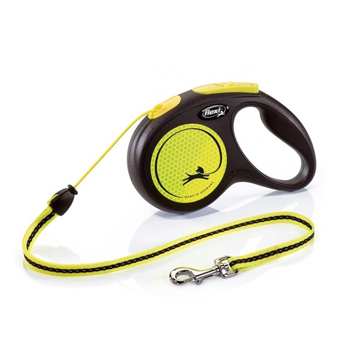 Flexi New Classic Neon Retractable Cord Lead 5m