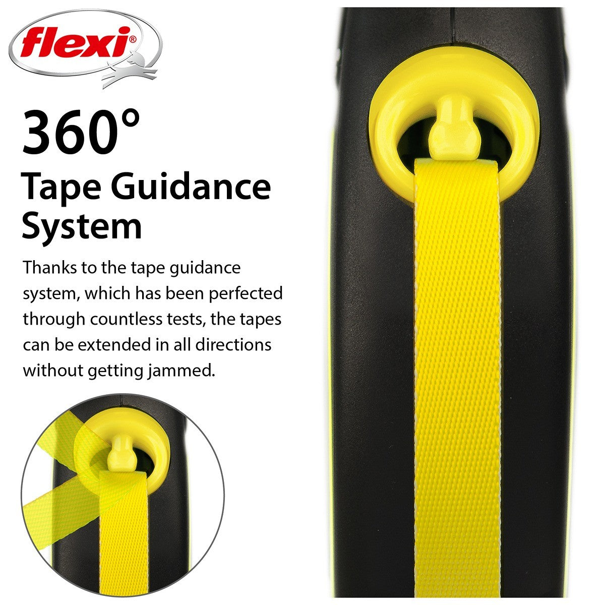 Flexi New Classic Neon Tape Retractable Lead 5m