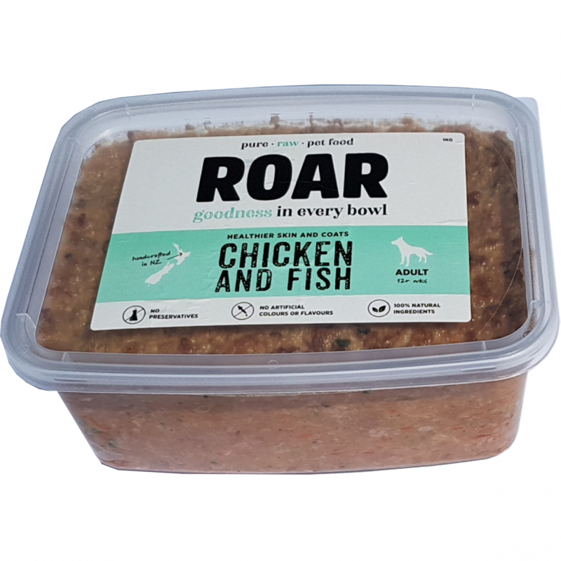 ROAR Raw Chicken & Fish Frozen Dog Food