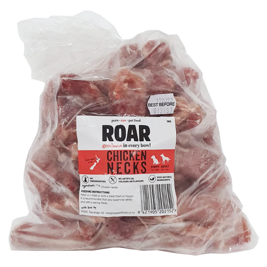 ROAR Raw Frozen Freeflow Chicken Necks