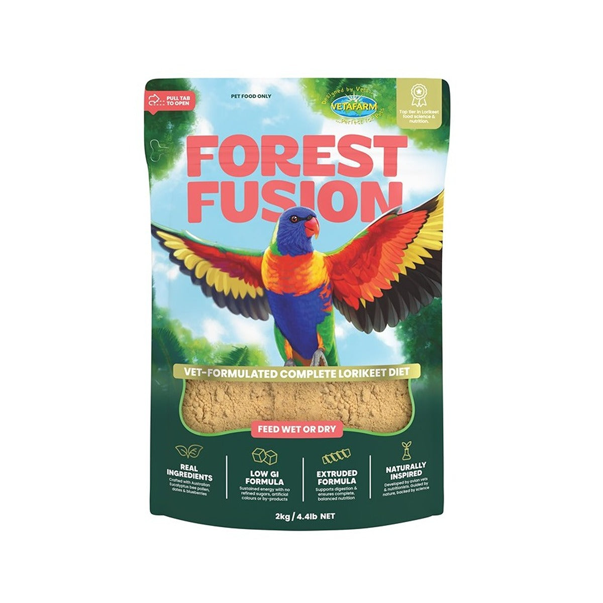 Vetafarm Forest Fusion Lorikeet Diet Bird Food