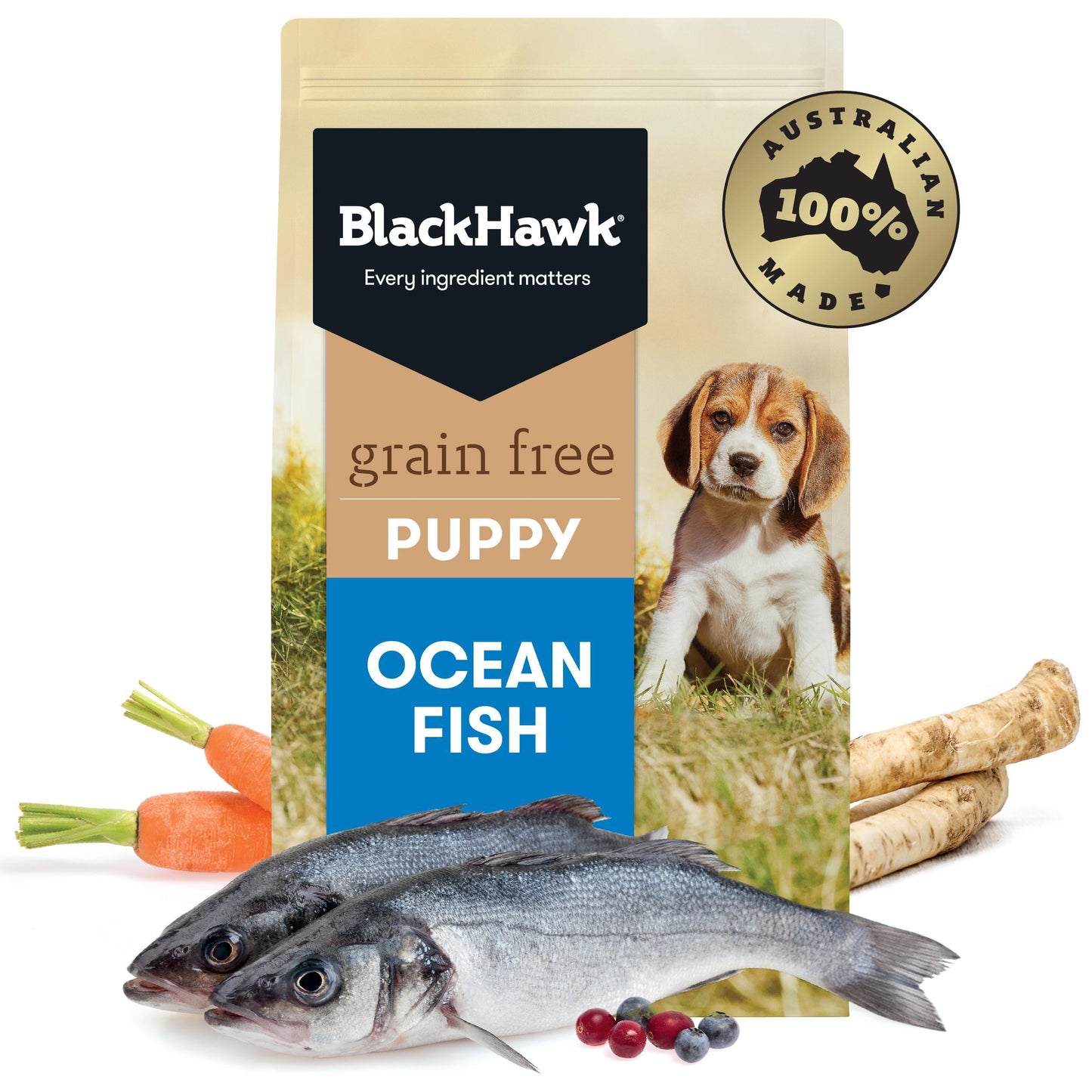 Black Hawk Grain Free Ocean Fish Puppy Dry Dog Food