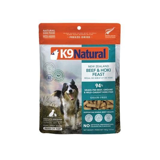 K9 Natural Freeze-Dried Hoki & Beef Dog Food Topper