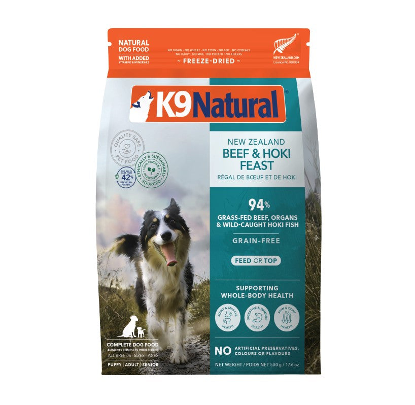 K9 Natural Beef & Hoki Feast Freeze-Dried Dog Food