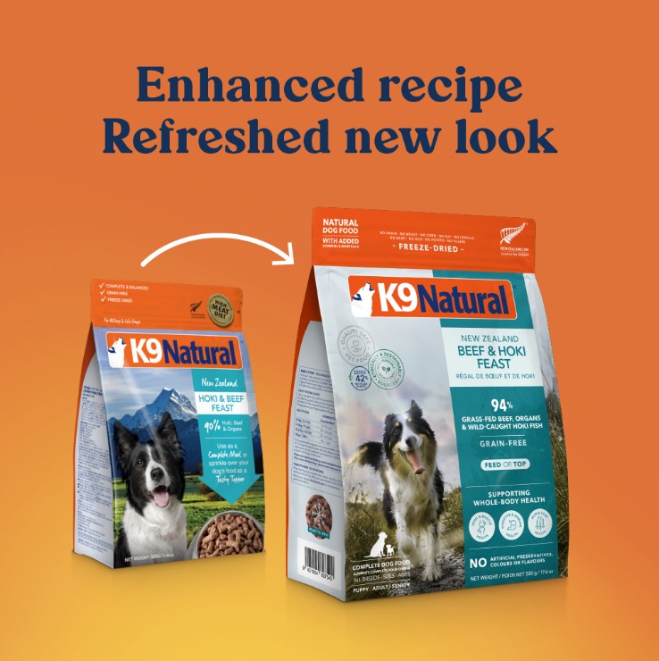 K9 Natural Beef & Hoki Feast Freeze-Dried Dog Food