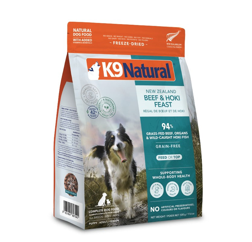 K9 Natural Beef & Hoki Feast Freeze-Dried Dog Food