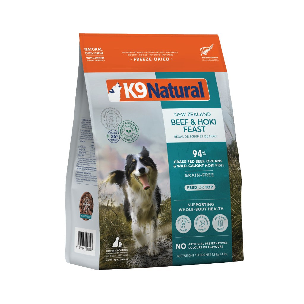 K9 Natural Beef & Hoki Feast Freeze-Dried Dog Food