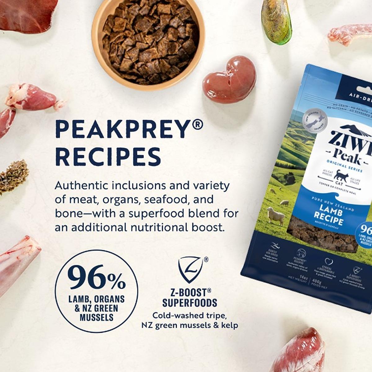 Ziwi Peak Lamb Air Dried Dry Cat Food