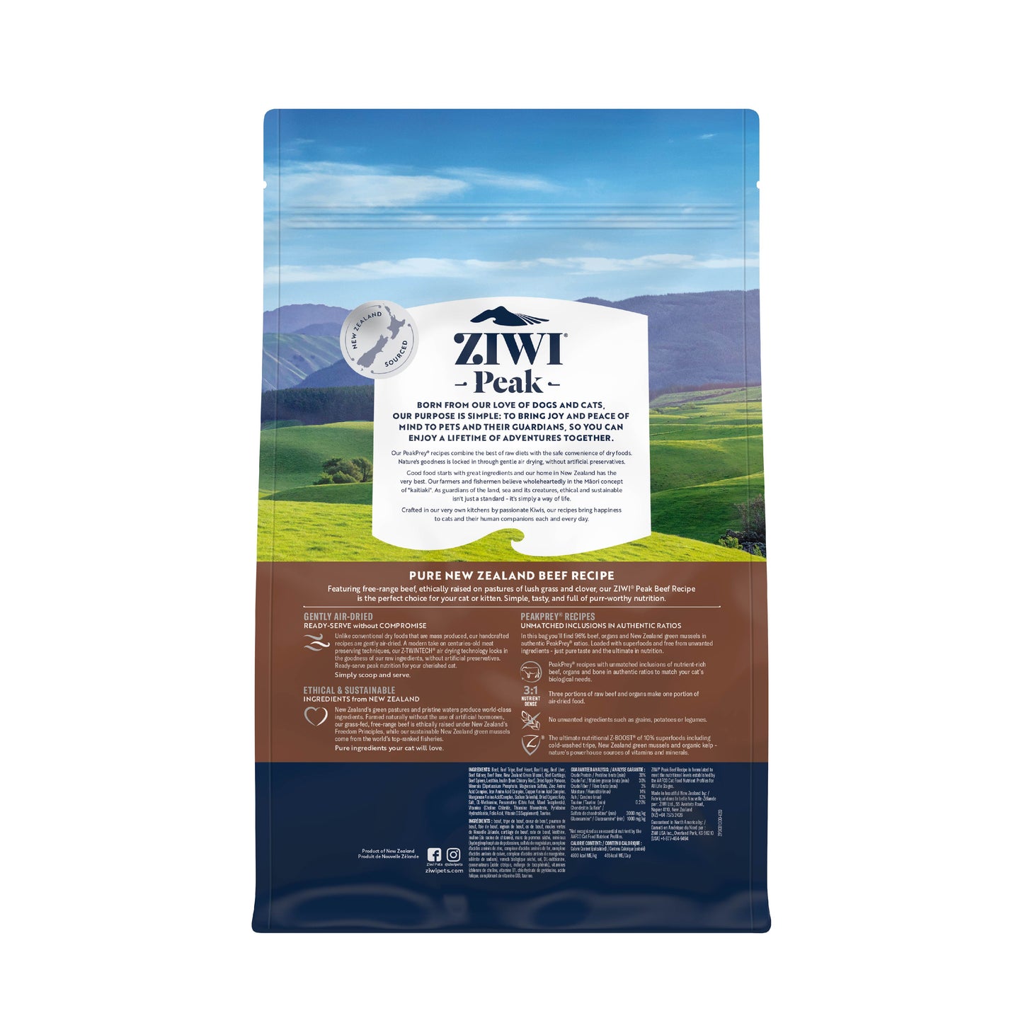 Ziwi Peak Beef Air Dried Dry Cat Food
