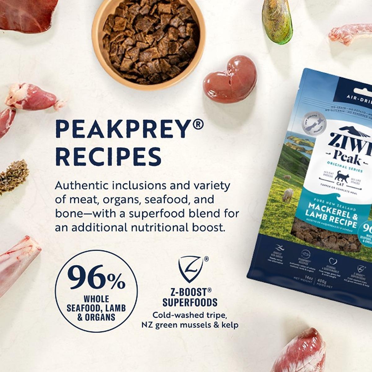 Ziwi Peak Air Dried Mackerel & Lamb Dry Cat Food