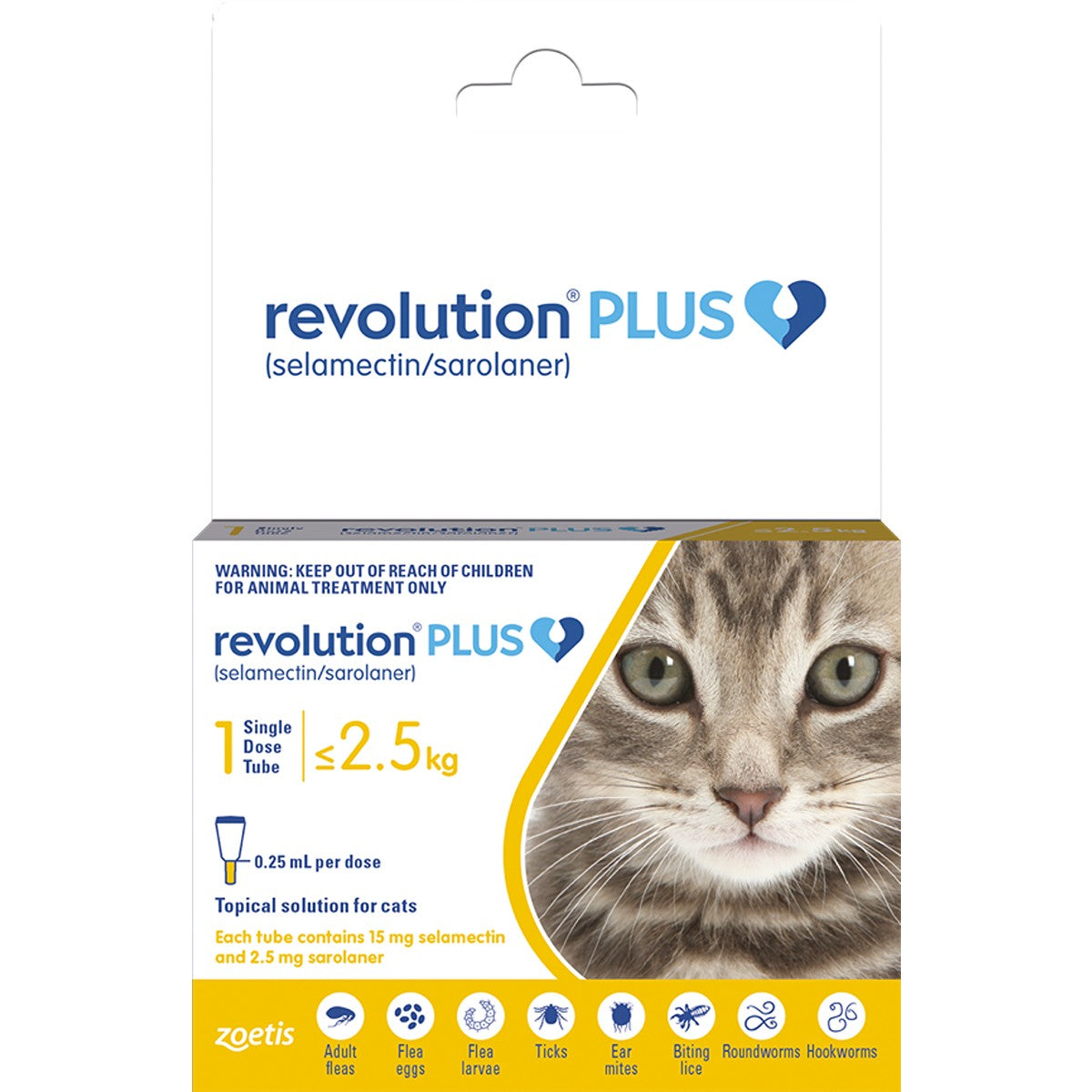 Revolution Plus Flea Treatment for Cats & Kittens <2.5kg