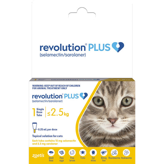 Revolution Plus Flea Treatment for Cats & Kittens <2.5kg