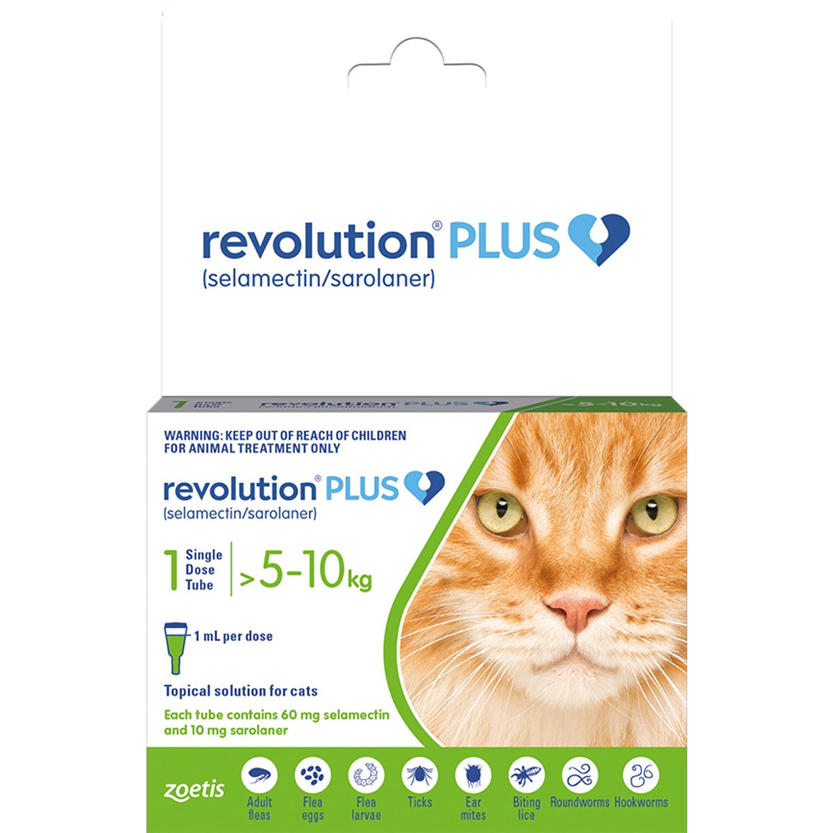 Revolution Plus Spot-on Treatment for Cats 5-10kg