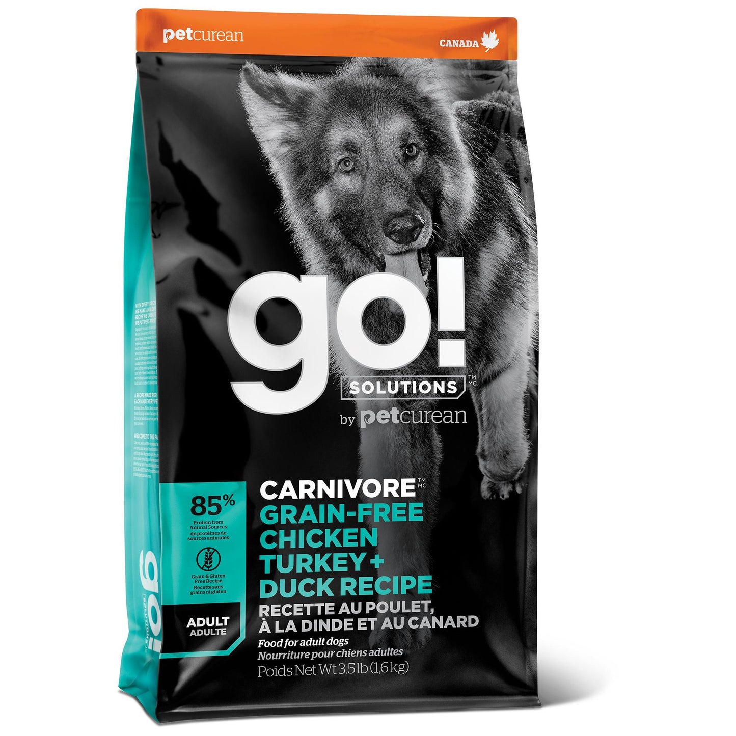 Go! Solutions CARNIVORE Chicken, Turkey & Duck Grain Free Dry Dog Food
