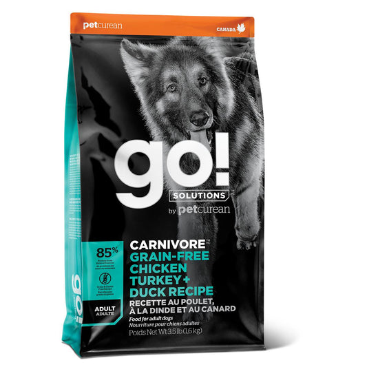Go! Solutions CARNIVORE Chicken, Turkey & Duck Grain Free Dry Dog Food