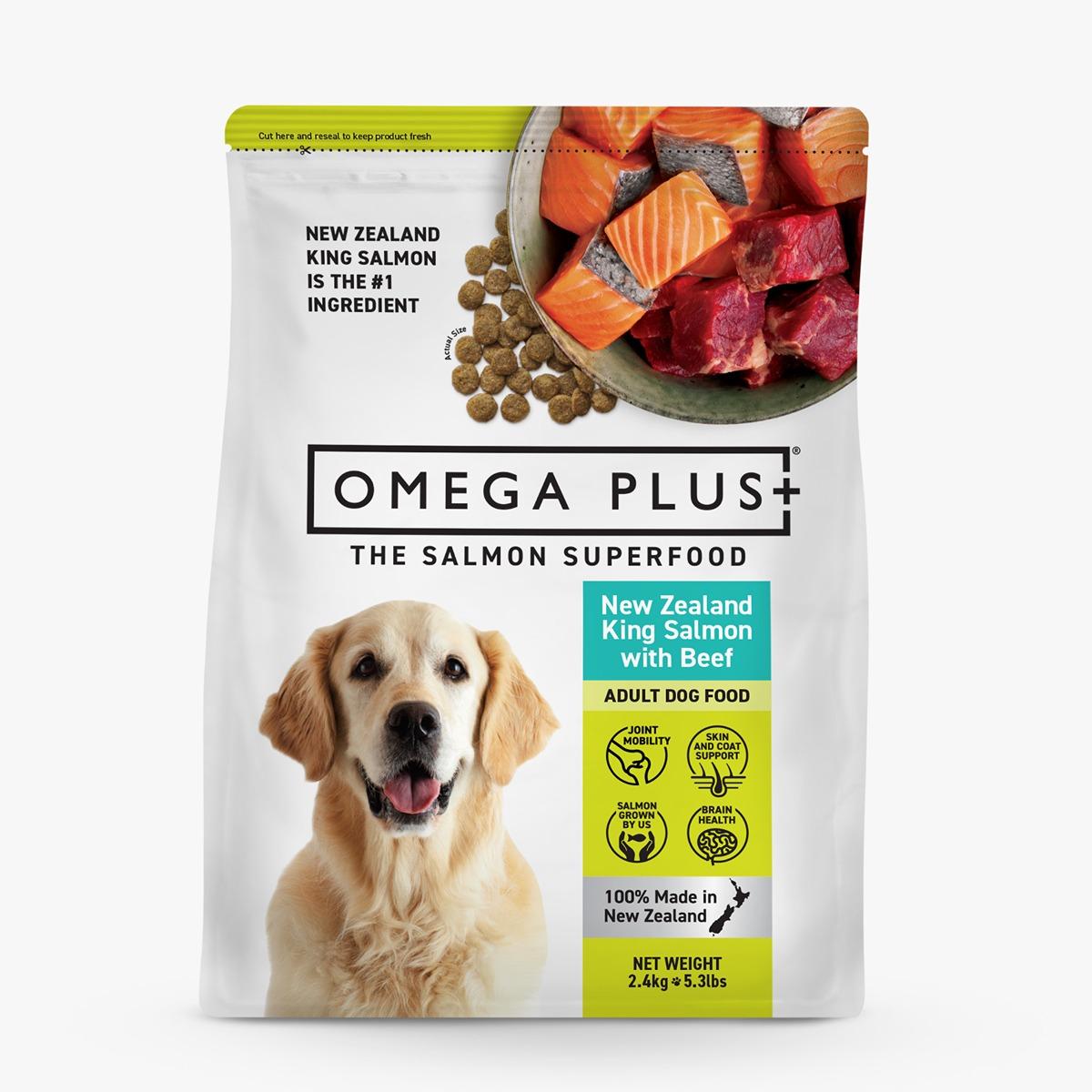 Omega Plus King Salmon with Beef Dry Dog Food