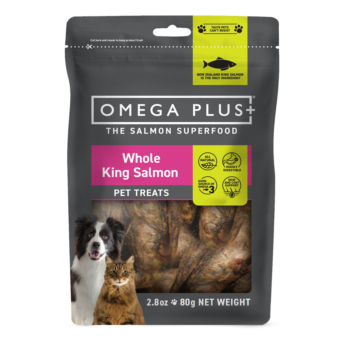 Omega Plus Whole King Salmon Pet Treats