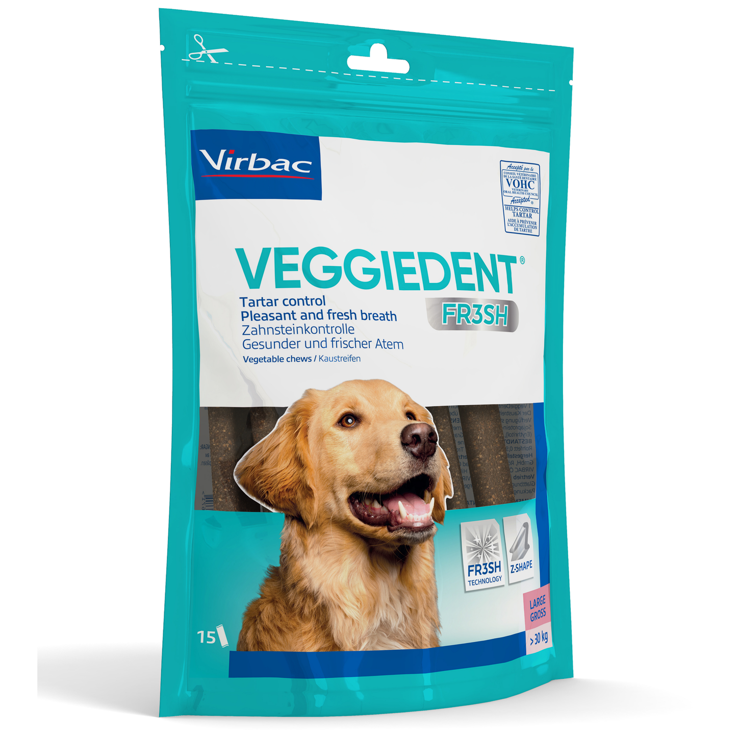 Virbac VeggieDent Tartar Control Dog Treats