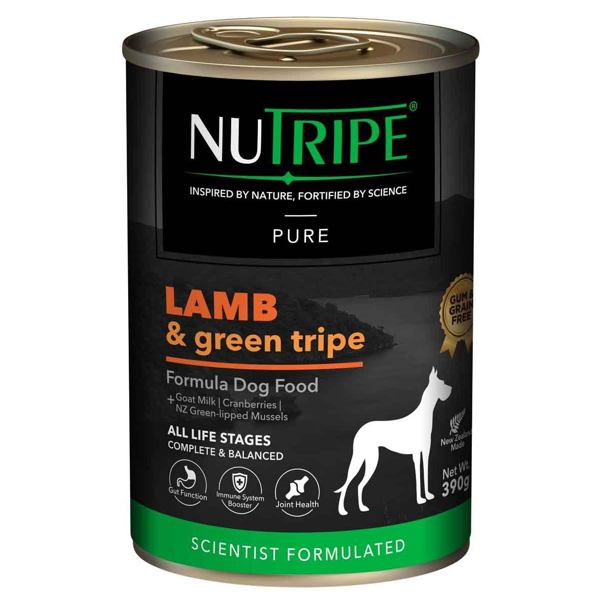 NUTRIPE Pure Gum-Free Lamb & Green Tripe Wet Dog Food