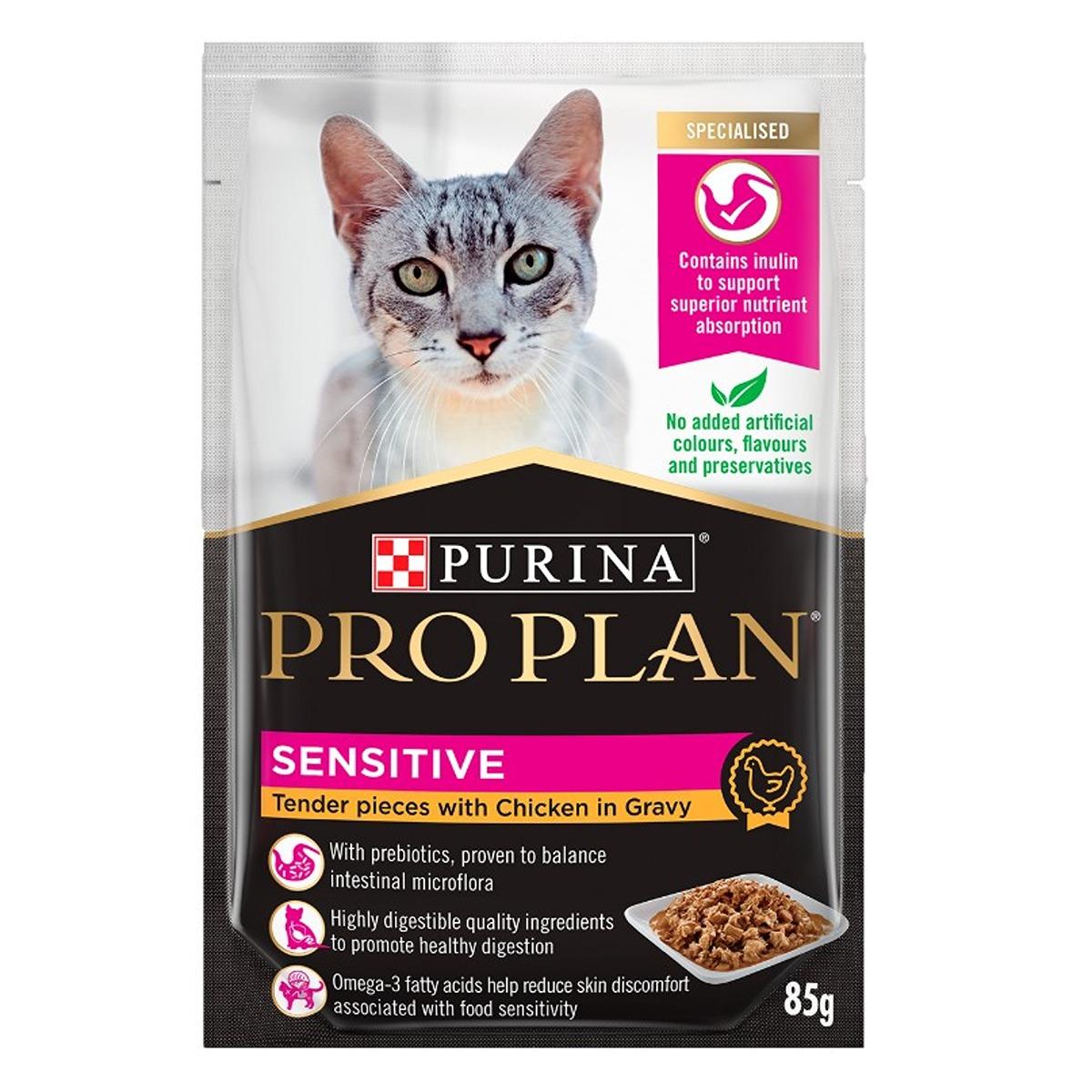 Pro Plan Sensitive Chicken in Gravy Wet Cat Food