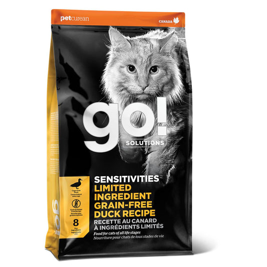 GO! Solutions SENSITIVITIES Diet Grain Free Duck Dry Cat Food