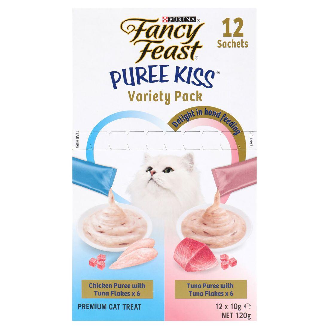 Fancy Feast Puree Kiss Variety Pack Cat Treats