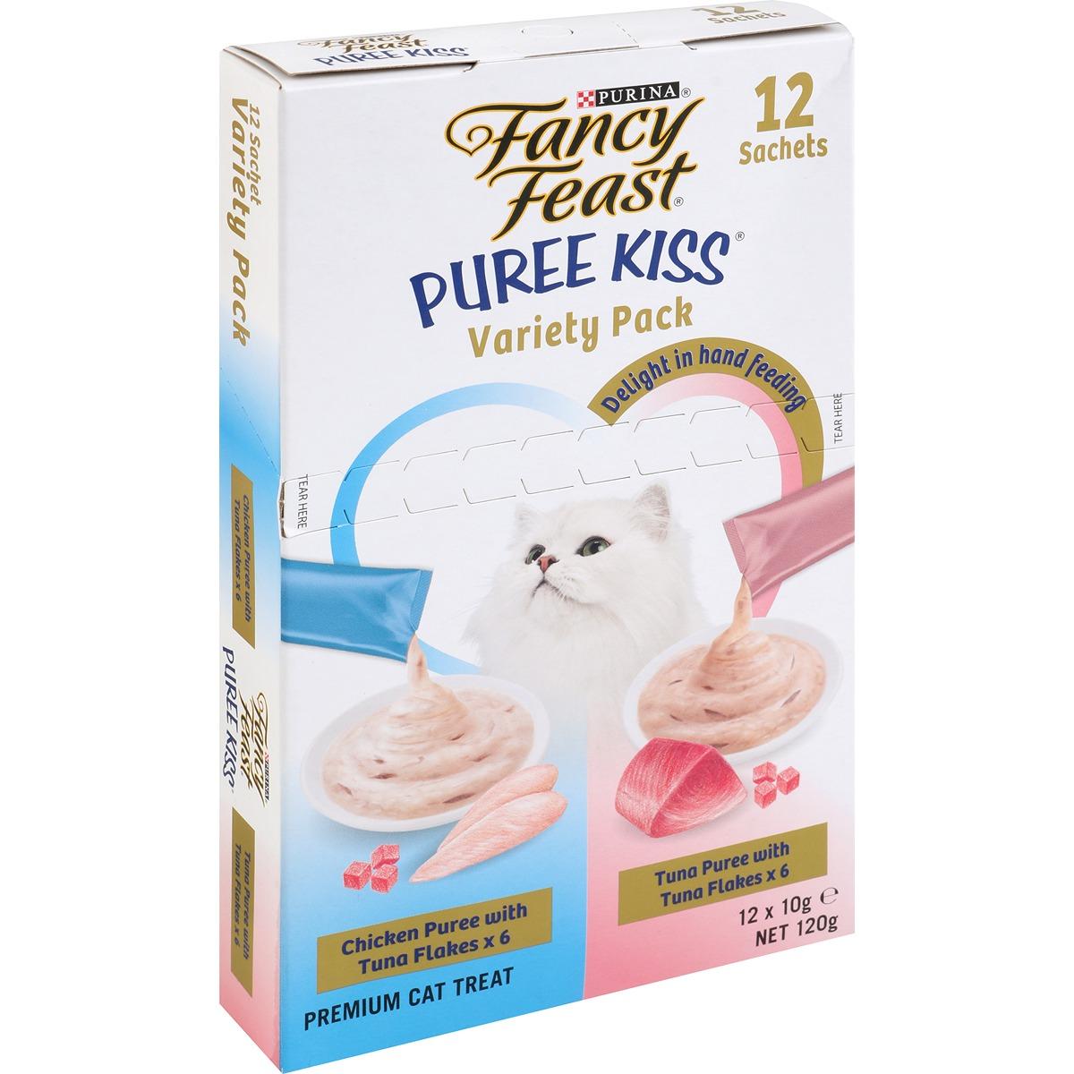 Fancy Feast Puree Kiss Variety Pack Cat Treats