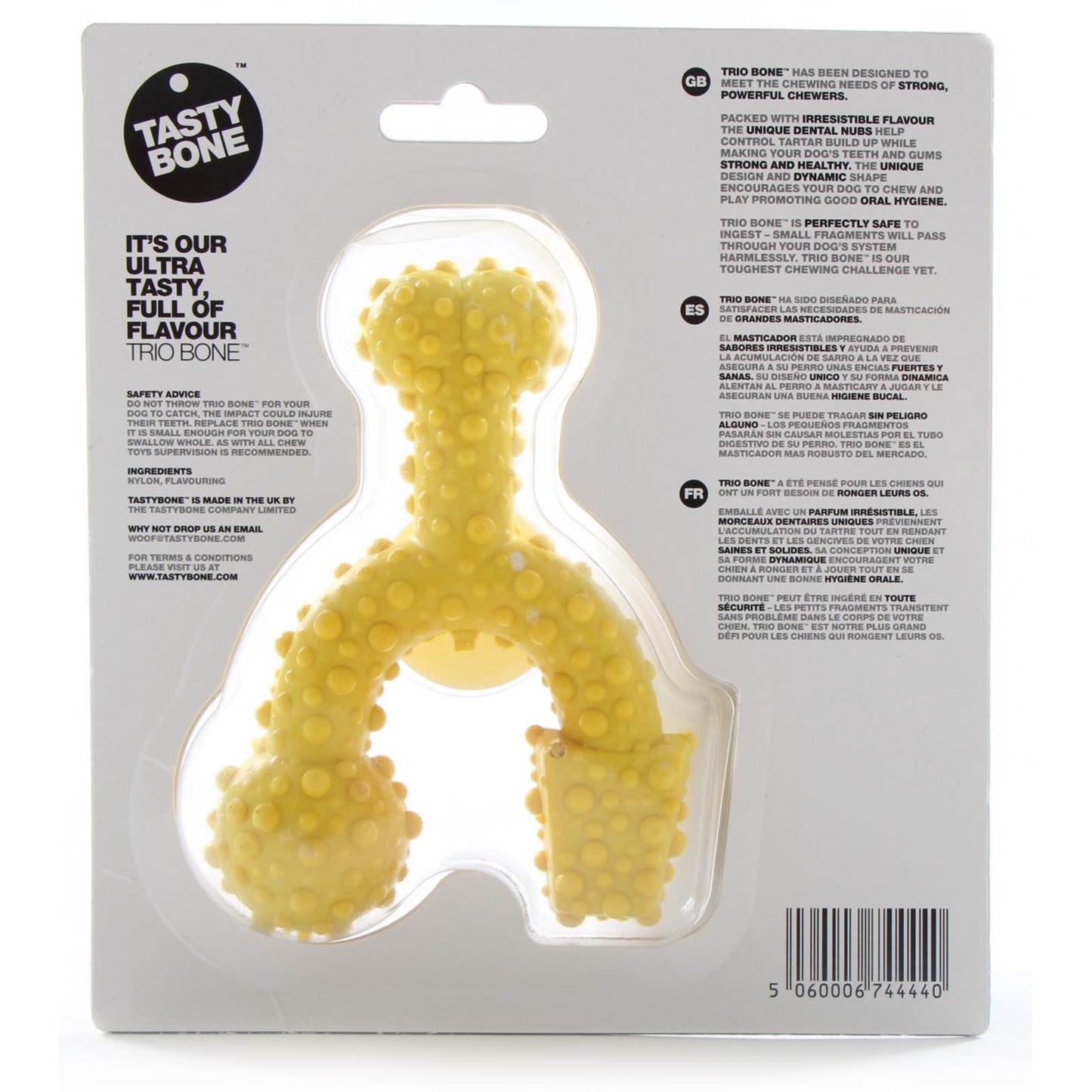 Tasty Bone Trio Chicken Dog Chew Toy