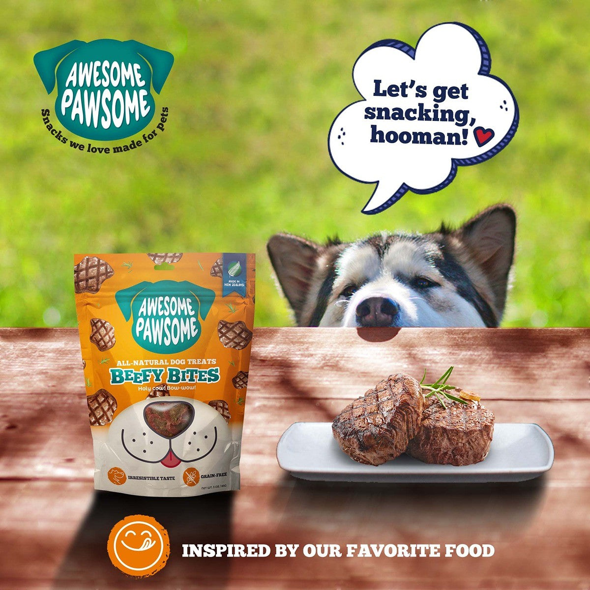 Awesome Pawsome Beefy Bites Dog Treats