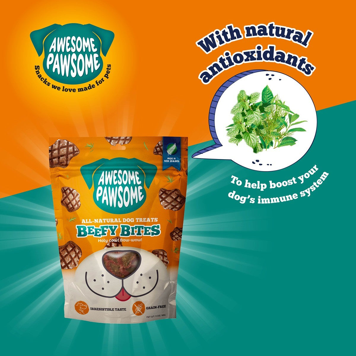 Awesome Pawsome Beefy Bites Dog Treats