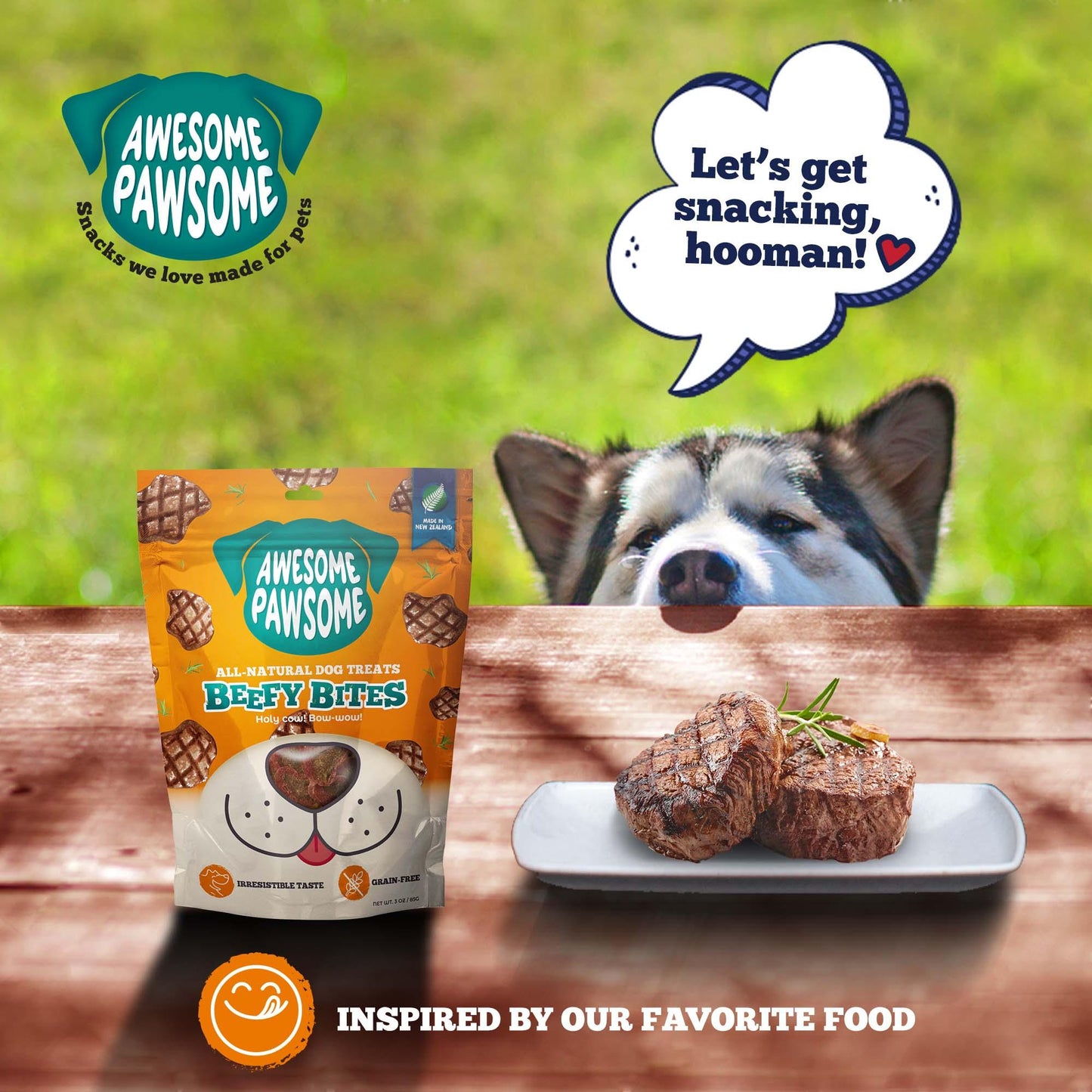 Awesome Pawsome Beefy Bites Dog Treats