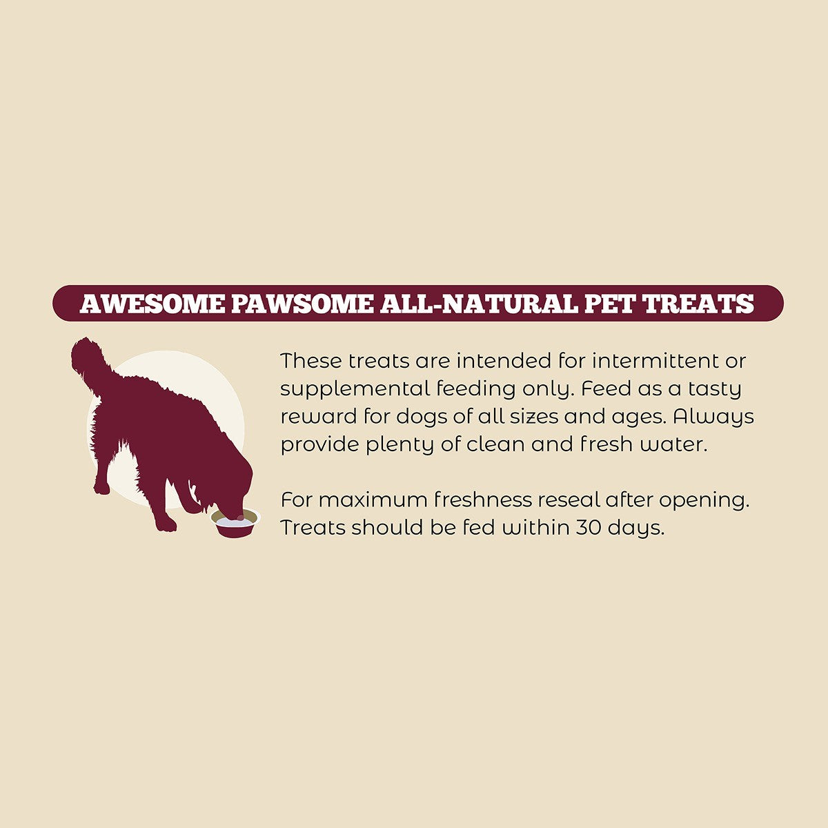 Awesome Pawsome Peanut Butter & Cranberry Dog Treats