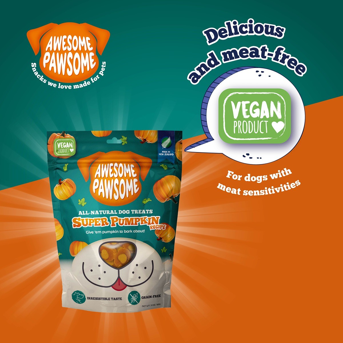 Awesome Pawsome Super Pumpkin Dog Treats