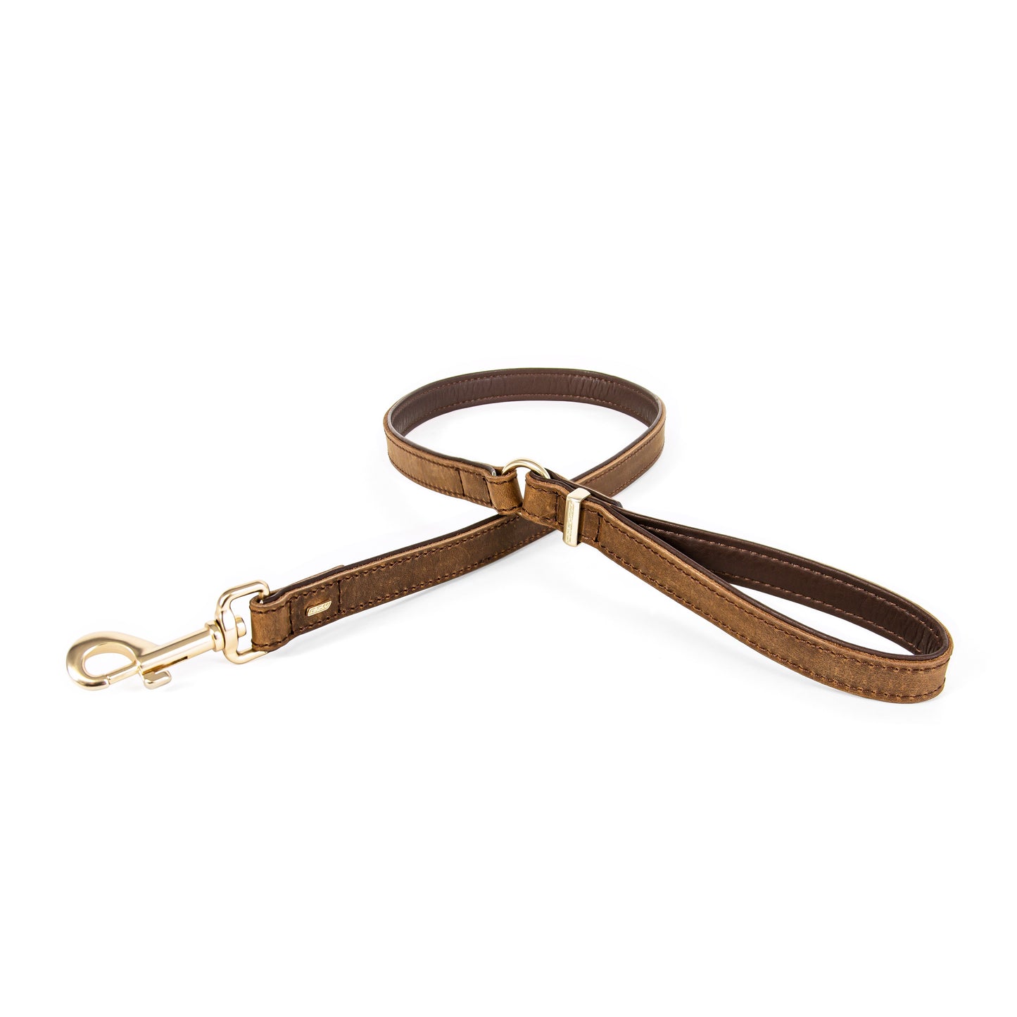 Ezydog Oxford Leather Leash Brown