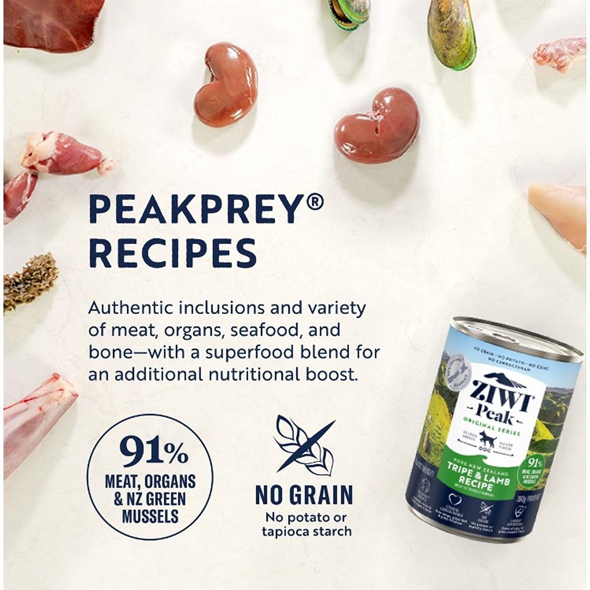 Ziwi Peak Tripe & Lamb Wet Dog Food