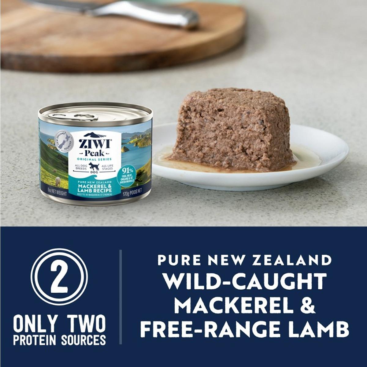 Ziwi Peak Canned Mackerel & Lamb Dog Food
