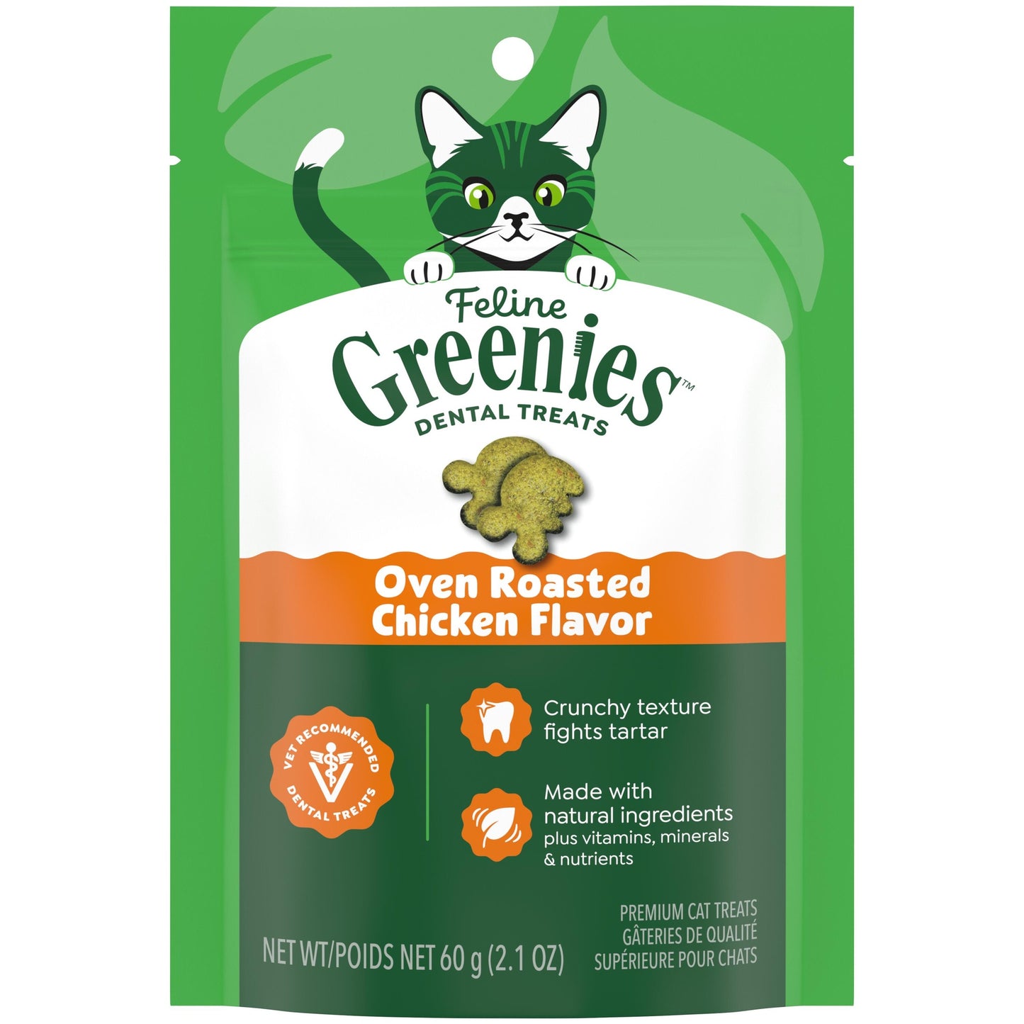 Greenies Oven-Roasted Chicken Dental Cat Treats