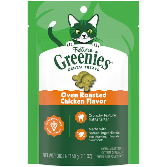 Greenies Oven-Roasted Chicken Dental Cat Treats