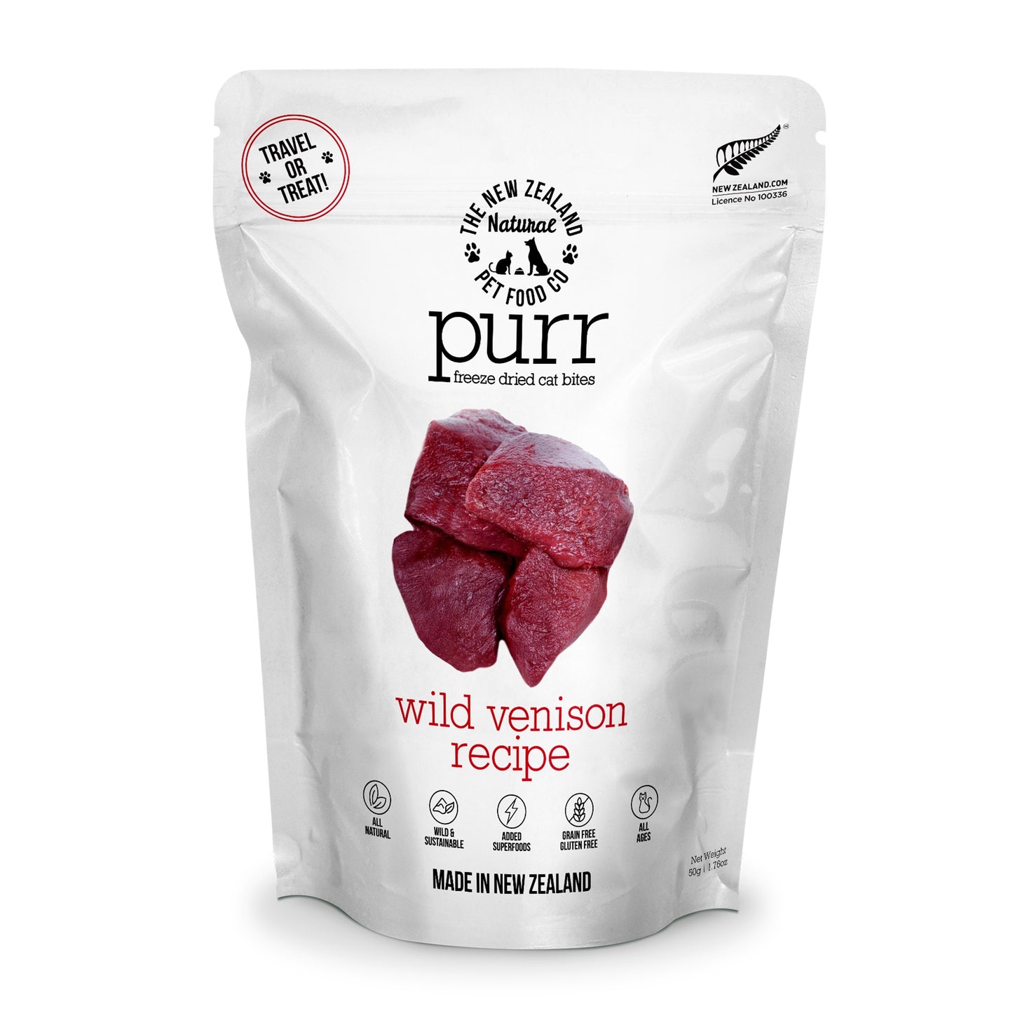 Purr Wild Venison Freeze Dried Cat Treats